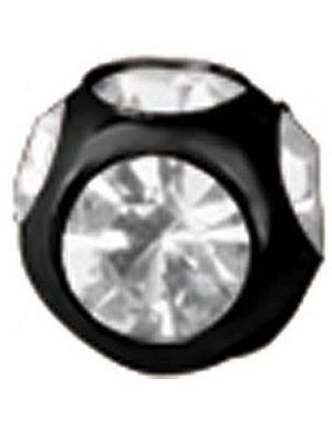 Diamond Spaceship Black/Crystal - 5 mm Stålkula till 1,6 mm stång
