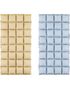Tosidig Blå/Beige Waffle Folie Ballong for Backdrop/Bakgrunn 55x110 cm