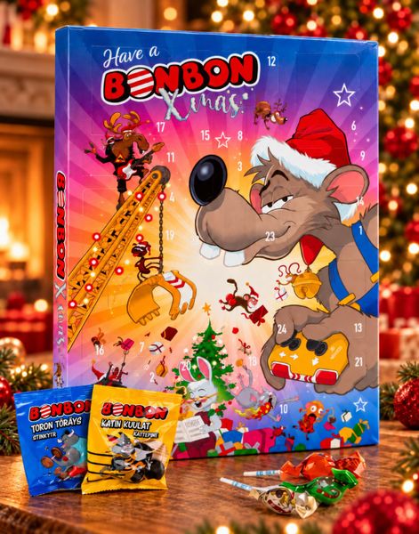 BONBON – Kjempestor Julekalender med godteri 390 g