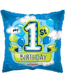 My 1st Birthday Blue - Folieballong 46 cm