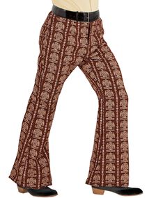 70 Tals Retro Damask Byxor för Män
