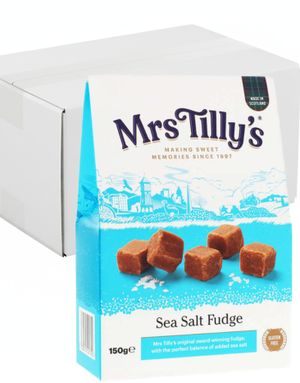 900 g Mrs Tilly Sea Salt Fudge / Mjuka Karameller Med Havssalt - Hel Låda