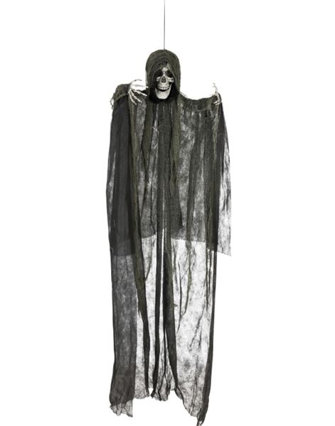 Hengende Sonic Reaper - Skjelett Dekorasjon med Lys og Lyd 190 cm
