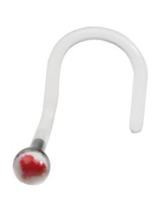 Red Heart White - Näspiercing