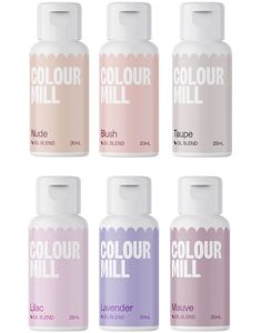 Sett med 6 stk Colour Mill Oil Blend Matfarger - Bridal Set