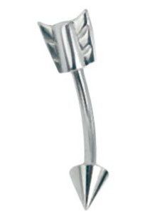 Pil - 1.2 x 8 mm Ögonbrynspiercing