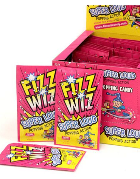 50 stk Fizz Wiz Popping Candy med Körsbärs Smak 245 gram