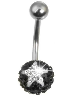 Stardom Navelpiercing - Svart/Vit