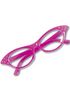 Retro Miss Kitty Glasögon med Glittrande Stenar - Lila 