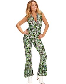 70-tals Retromönster Jumpsuit-dräkt
