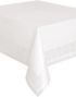 Vit Pappersduk med Plastbelagd Undersida 274x137 cm
