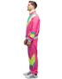 Neon Rosa 80-talls Grilldress med Lommer til Mann