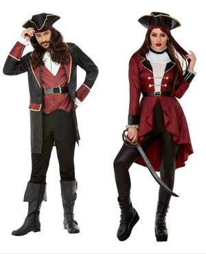 Parkostym – Deluxe Svärdsvingande Piratdräkt