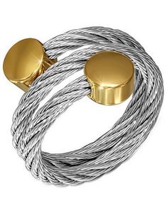 New York - Silverfärgad Ring i Tvinnat Stål