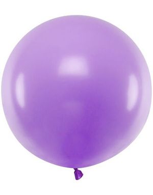 Lavendel Blå Pastellfarget Rund JUMBO Ballong 60 cm