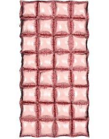 Rosegullfarget Waffle Folie Ballong for Backdrop/Bakgrunn 55 cm x 110 cm