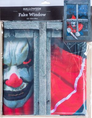 Killer Clown - Fönsterdekoration 120x80 cm