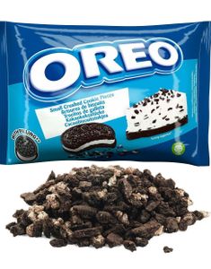 Oreo Crushed Cookie Crumbs Creme - Pose med Knuste Oreobiter med Vaniljekrem 400 gram