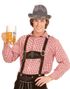Röd Rutig Oktoberfest Kostymskjorta