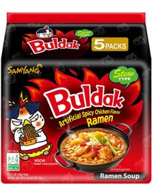 5-pack Samyang Buldak Hot Chicken Flavor Ramen STEW 725 gram (Korea)