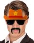 Cowboyglasögon med Brun Hatt och Mustasch