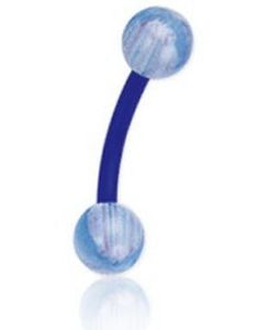 Right Way Blue - 1.2 x 8 mm Ögonbrynspiercing