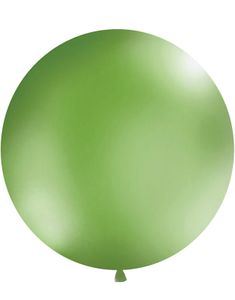 GRÖN Pastellfärgad Rund JUMBO Ballong 1 meter