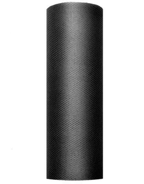 SVART Bordslöpare i Tyll 15 cm x 9 meter