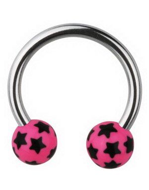 Stardom Ögonbrynspiercing - Lila - 1.2 x 10 mm