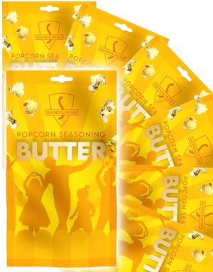 16 st Sundlings Premium Popcorn Krydder - Smör - Hela Lådan 416 gram