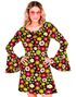 60-Talls Blomstrete Hippiekostyme til Dame