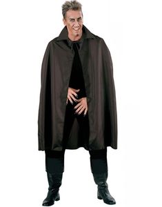 Svart Cape - 115 cm