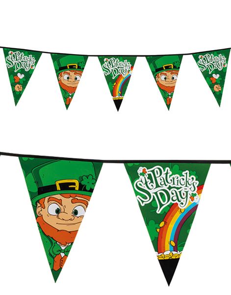 Vimpelbanderoll 8 Meter - St Patrick's Day