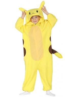 Pokemon Inspirerad Pikachu Barnkostym