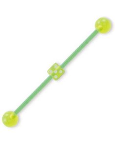 Örbarbell i Grönt med Tärning