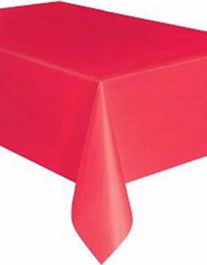 Röd Plastduk 137x274 cm