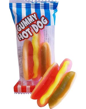 1 stk Vingummi MINI Hot Dog - Hel Eske