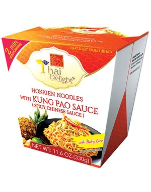 Thai Delight Mikronudlar - Hokkien Noodles with Kung Pao Sauce 330 gram (Thailand)