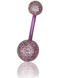 Zircon UV Rosa - Navelpiercing i Titan
