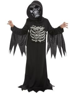 Skelett Reaper Dräkt till Barn med Mask