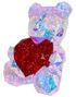 Stor Light Up Teddy med Hjerte 43 cm