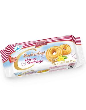 Sukkerfrie Wiener Sandringer 200 gram