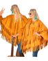 Semsket Brun Poncho Unisex kostyme