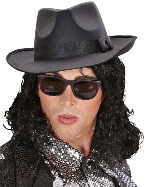 Michael Jackson Inspirerad Svart Peruk