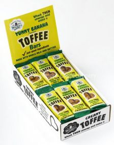 Walkers Yummy Banana Toffee Bar - Låda med 24 stk Karamell-Bars