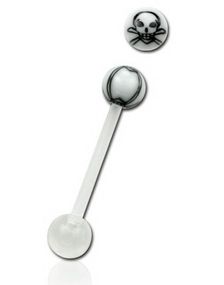 White Skull - Tungpiercing