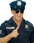 Svarta Polis/Pilotglasögon med Spegelglas