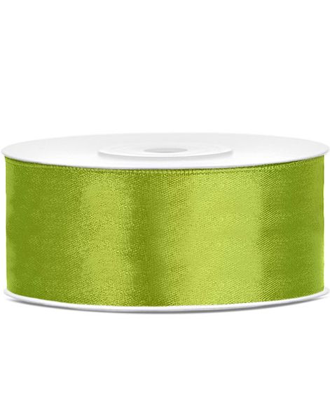 ÄPPLEGRÖNT Satinband 25 meter x 25 mm