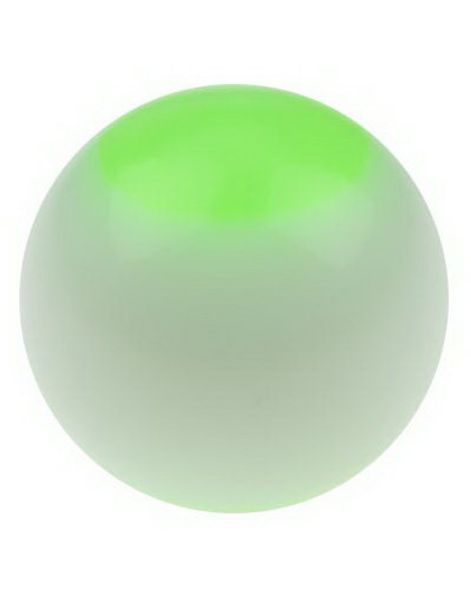 White and Green - 6 mm Akrylkula till 1,6 mm stång