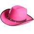 Knall Rosa Cowboyhatt med Stenar